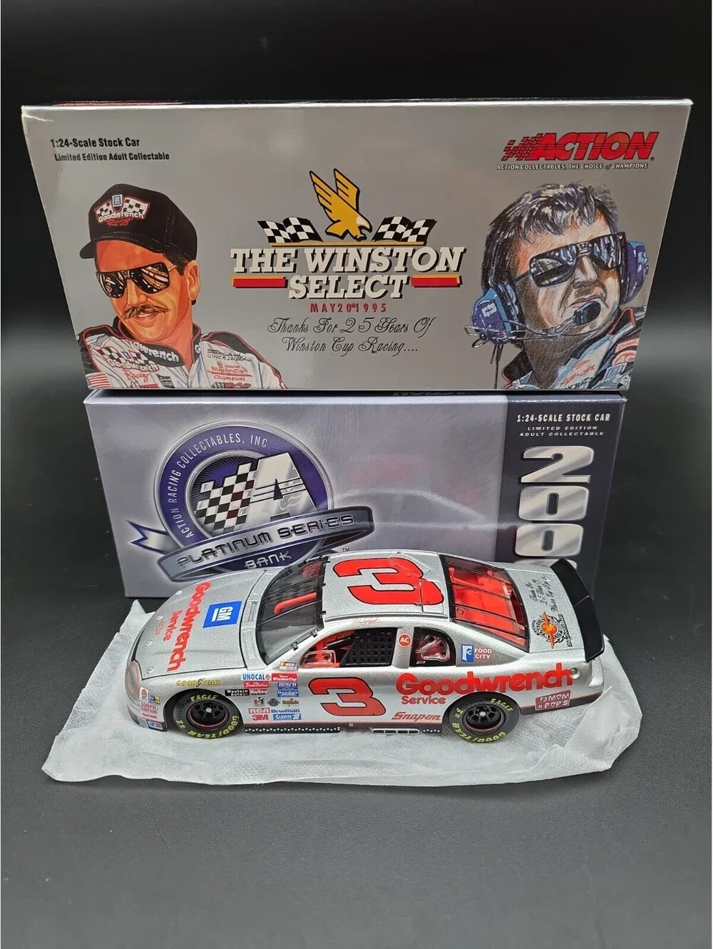 Dale Earnhardt #3 GOODWRENCH SERVICE SILVER SELECT 2003 1:24 1995 Diecast Car